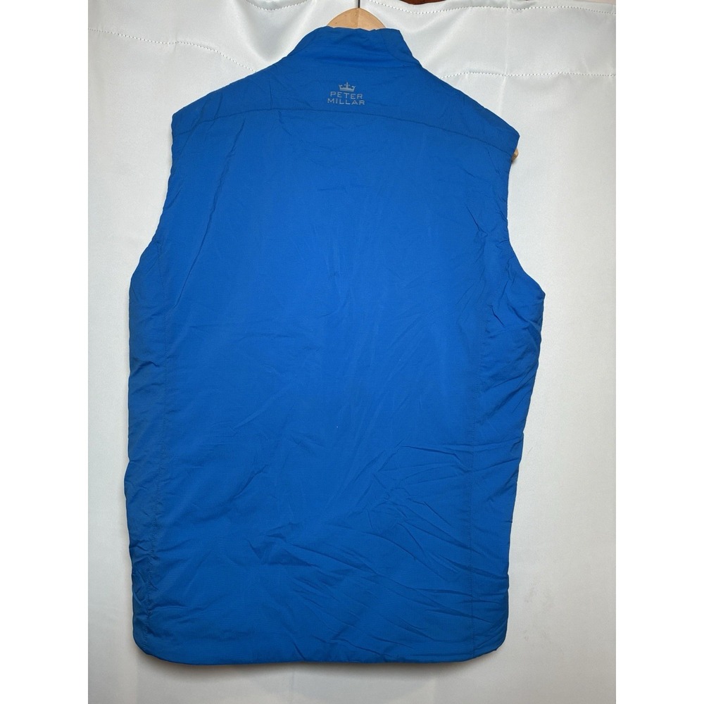 Peter Millar Crown Sport Men's M Vest Blue Mint Puffer CSB Logo Golf Outdoors - Picture 4 of 9